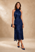 Norma | Vestido midi elegante con manga corta