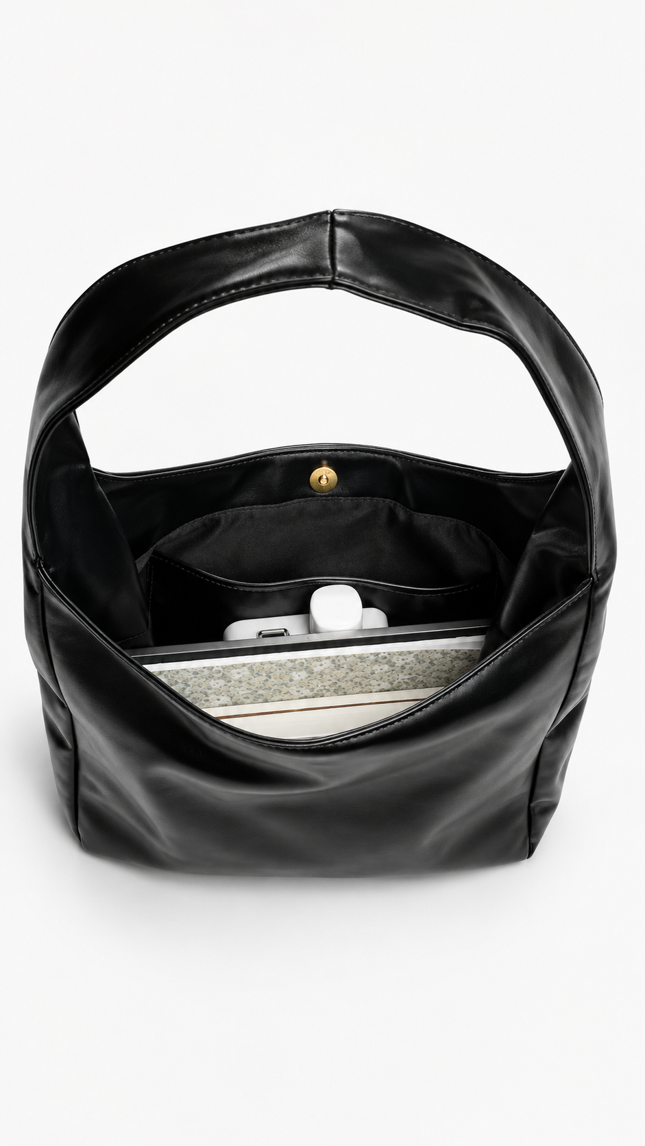 Nerea | Bolsa negra con compartimentos