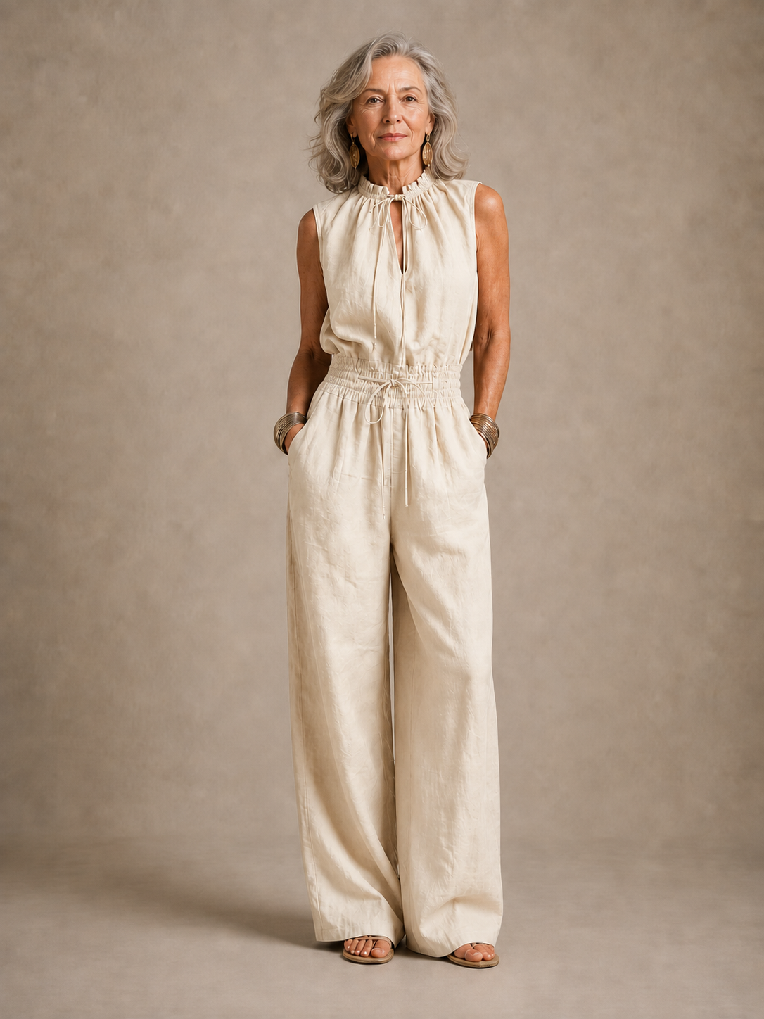 Zenaide | Mono camel de pierna ancha