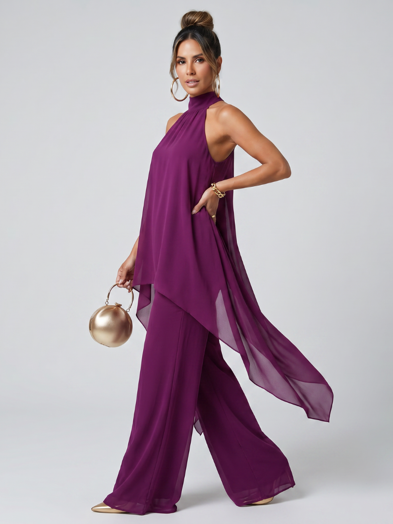 Zareen | Conjunto de túnica y pantalón de pierna ancha