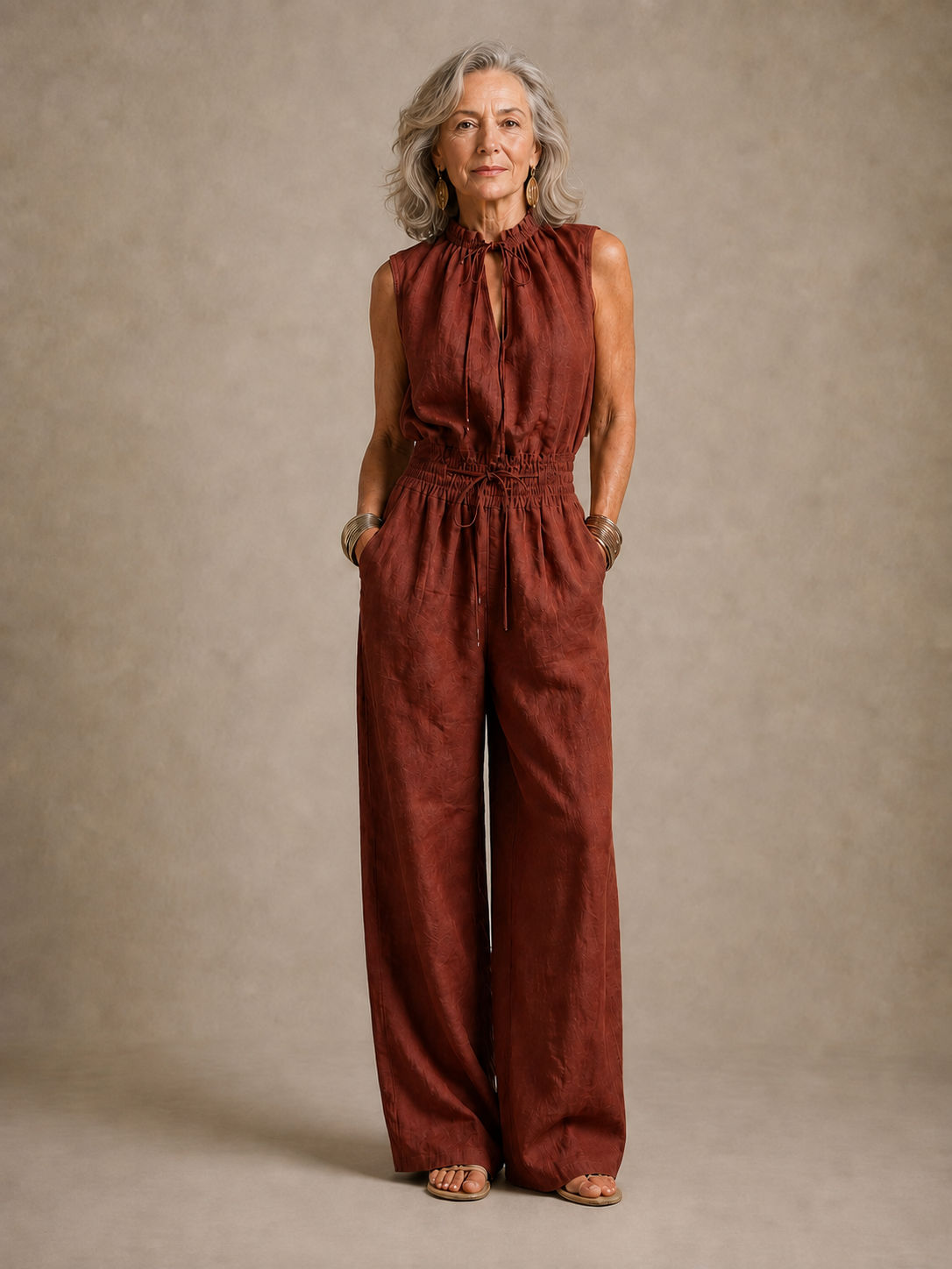 Zenaide | Mono camel de pierna ancha