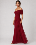Liana | Vestido largo strapless de chiffon