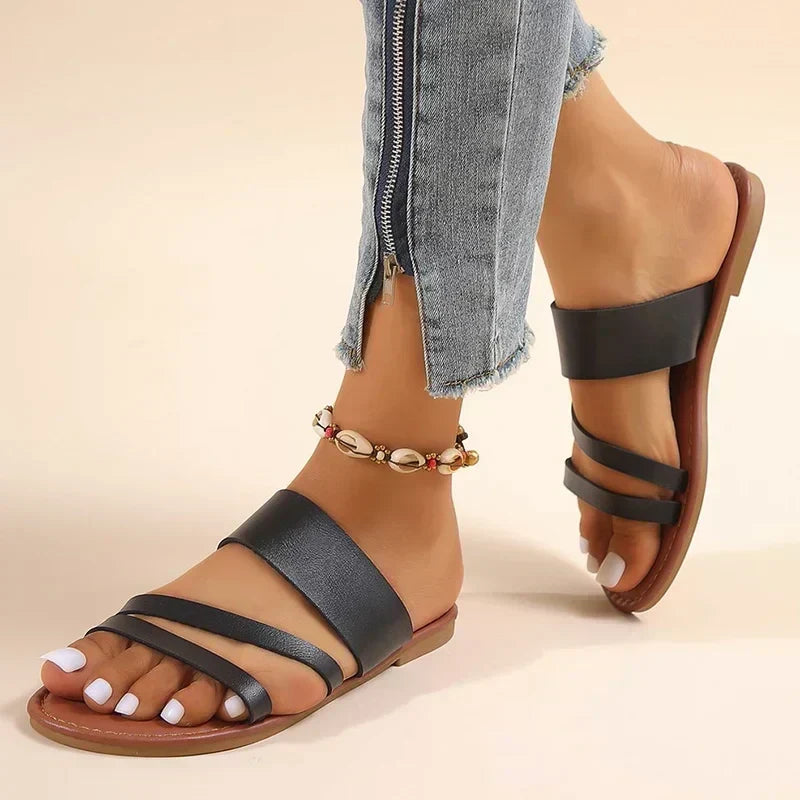 Pamela | Sandalias planas casuales