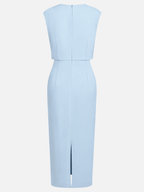 Elvia | Vestido midi drapeado