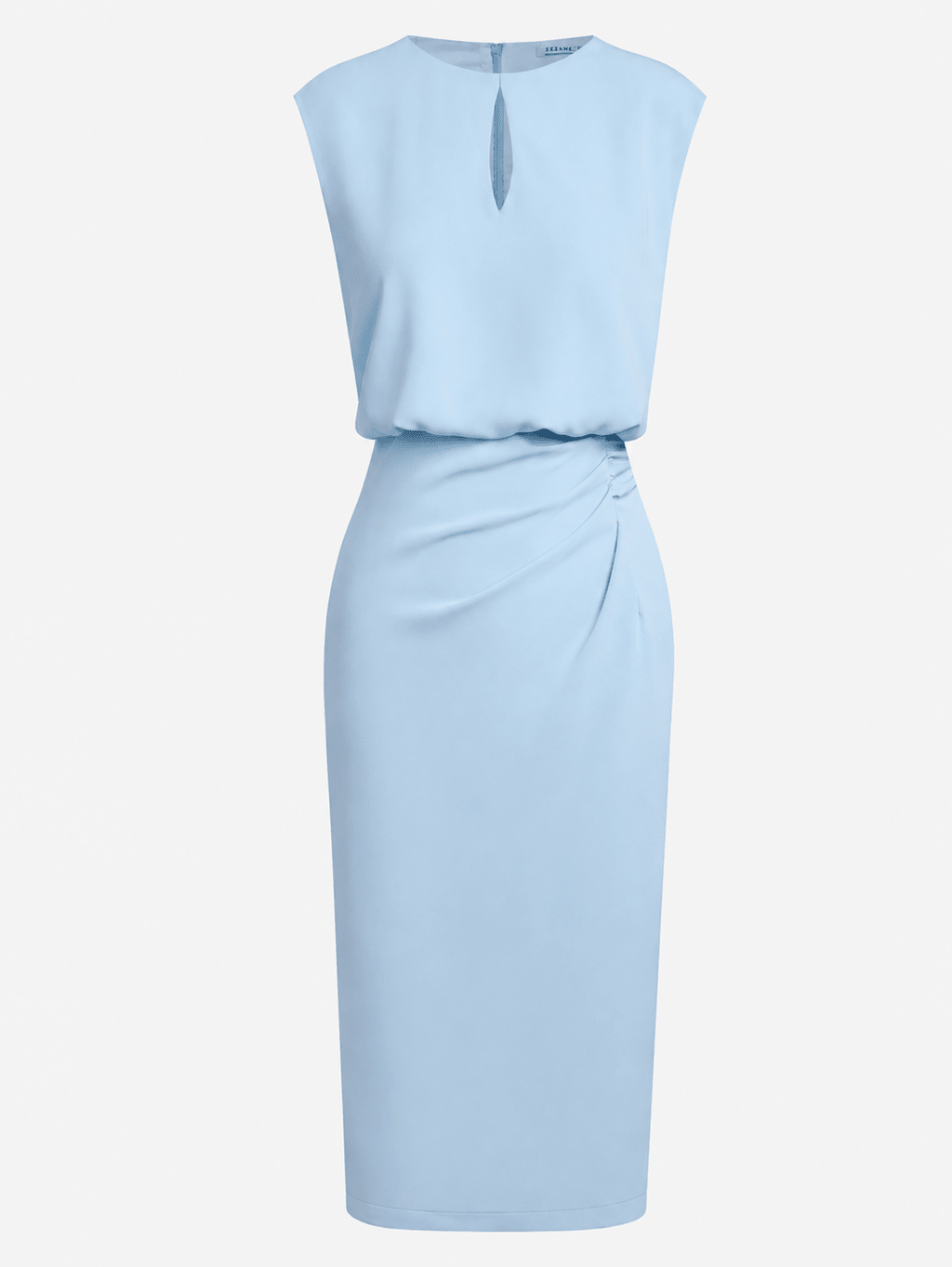 Elvia | Vestido midi drapeado