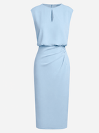 Elvia | Vestido midi drapeado