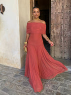 Korina | Vestido largo ajustado de tul
