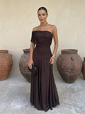 Korina | Vestido largo ajustado de tul