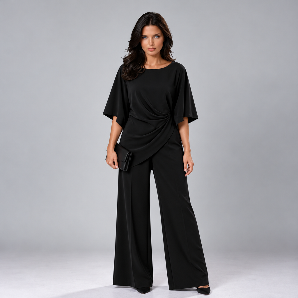 Lorna | Conjunto de dos piezas con cintura drapeada