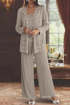 Lunara | Conjunto elegante de tres piezas con pantalón